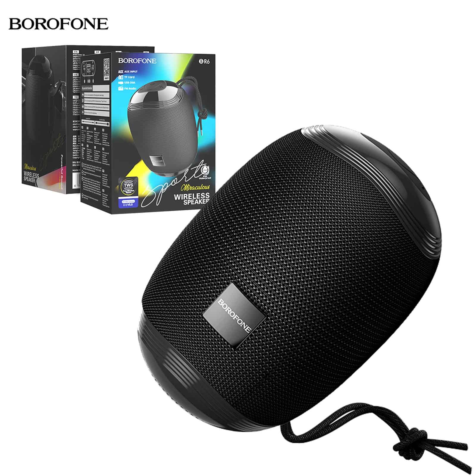 Borofone BR6 Miraculous Sports Portable Wireless Bluetooth Speaker Borofone BR6 Miraculous Sports Portable Wireless Bluetooth Speaker